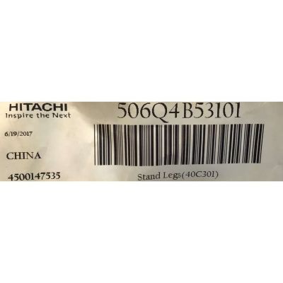 KIT DE BASES PARA TV HITACHI NUEVAS / NUMERO DE PARTE 40C301 / 506Q4B53101 / 4500147535 / MODELO 40C301 - Imagen 3